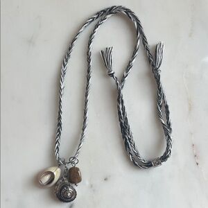 Free People Ride Along Braided Strand Necklace